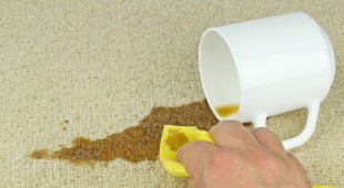 removing coffee stain from carpet